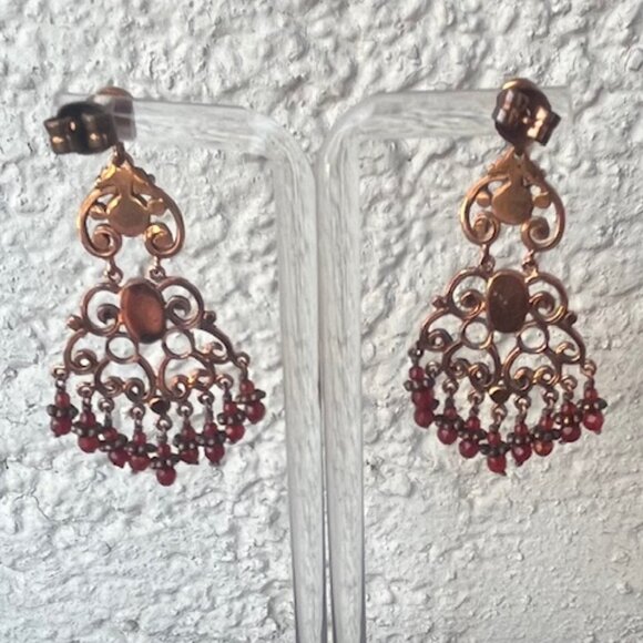 Peruvian Connection Cabernet Drop Earrings – new in box - Picture 3 of 5